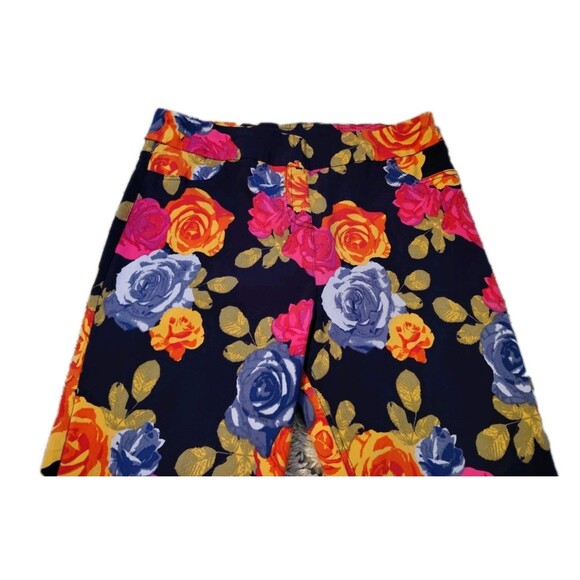 2 Soft Surroundings Pants Size M Stretch Pull On Colorful Back Pockets Ankle... - Picture 8 of 10